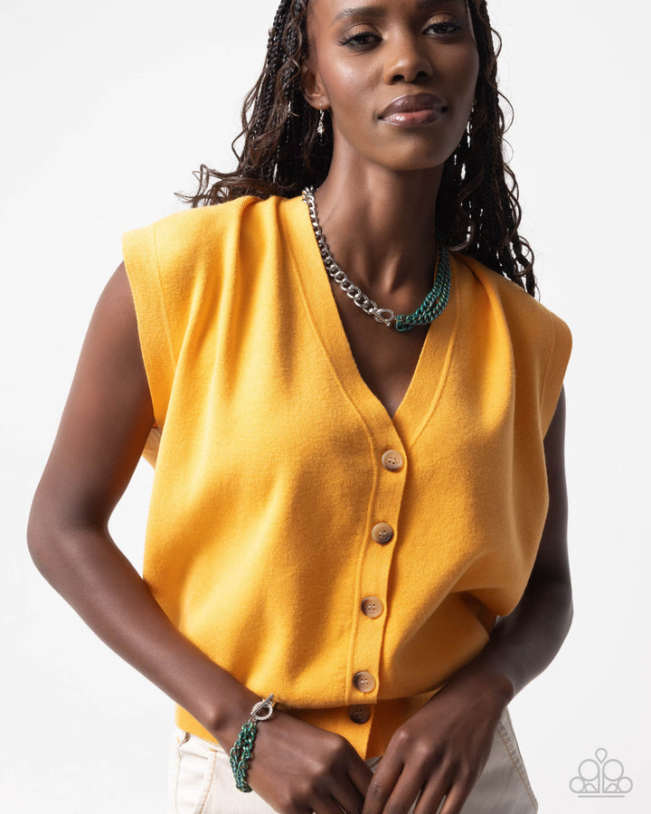 Iridescent Icon Green Necklace