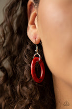 Load image into Gallery viewer, Sizzle Sizzle Acrylic Red Necklace