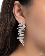 Load image into Gallery viewer, Scattered Surety White Earrings