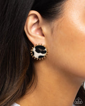 Load image into Gallery viewer, Cowhide Couture Brown Post Earrings
