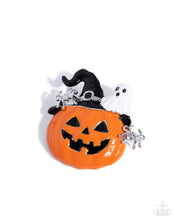 Load image into Gallery viewer, Historic Halloween Orange Brooch