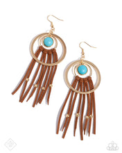 Load image into Gallery viewer, Texan Tapestry Gold Earrings