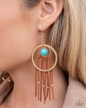 Load image into Gallery viewer, Texan Tapestry Gold Earrings