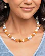 Load image into Gallery viewer, Porcelain Pizzazz Blue Necklace