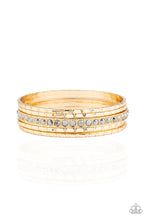 Load image into Gallery viewer, Glitzy Grunge Gold Bangles