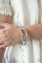 Load image into Gallery viewer, Lock, STACK, and Barrel Purple Bangles
