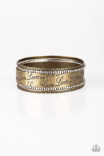 Load image into Gallery viewer, Literally Loveable  Brass Bangle