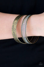 Load image into Gallery viewer, Literally Loveable  Brass Bangle