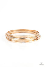 Load image into Gallery viewer, Lock, STACK, and Barrel Gold Bangle