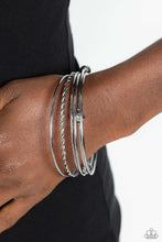 Load image into Gallery viewer, Lost and Found Silver Bangles