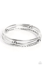 Load image into Gallery viewer, Lost and Found Silver Bangles