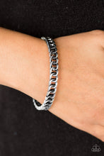 Load image into Gallery viewer, Might and CHAIN Silver Bangle