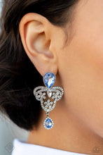 Load image into Gallery viewer, Giving Glam Blue Earrings