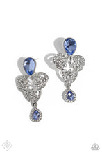 Load image into Gallery viewer, Giving Glam Blue Earrings