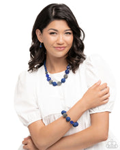 Load image into Gallery viewer, Hematite Honor Blue Bracelet