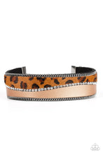 Load image into Gallery viewer, Flirtatiously Feline Brown Clasp Wrap