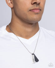 Load image into Gallery viewer, Roman Retrograde Men’s Black Necklace