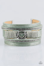 Load image into Gallery viewer, It Takes Heart Green Clasp Wrap