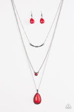 Load image into Gallery viewer, Stone Streams Red Necklace