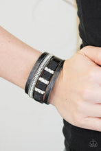 Load image into Gallery viewer, Fame Night Black Clasp Wrap
