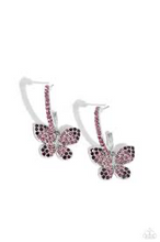 Load image into Gallery viewer, Whimsical Waltz Purple Mini Hoops