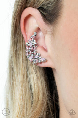 Prismatically Panoramic Pink Crawler Earrings