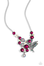 Load image into Gallery viewer, As Luck Would Half It Pink Necklace