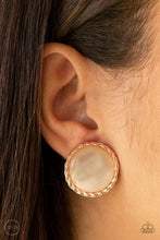 Load image into Gallery viewer, Get Up and Glow Gold Clip On Earrings