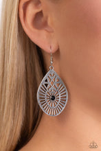 Load image into Gallery viewer, Modern Mural Black Earrings