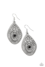 Load image into Gallery viewer, Modern Mural Black Earrings