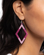 Load image into Gallery viewer, Eloquently Edgy Pink Earrings
