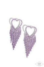 Load image into Gallery viewer, Sumptuous Sweethearts Purple Earrings