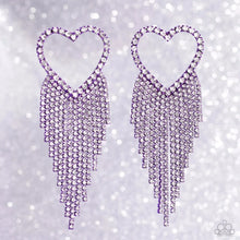 Load image into Gallery viewer, Sumptuous Sweethearts Purple Earrings
