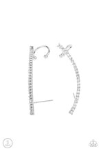 Load image into Gallery viewer, Sleekly Shimmering White Ear Crawlers