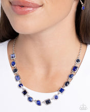 Load image into Gallery viewer, Gallery Glam Blue Necklace