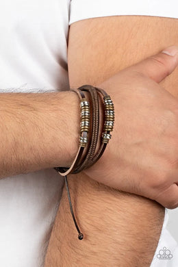 Treasure Tracker Brown Pull Cord Bracelet