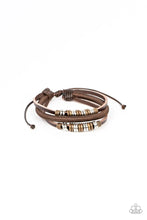 Load image into Gallery viewer, Treasure Tracker Brown Pull Cord Bracelet