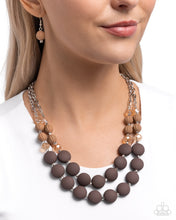 Load image into Gallery viewer, Whimsically Wealthy Brown Necklace