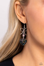 Load image into Gallery viewer, Bow Away Zone Black Earrings