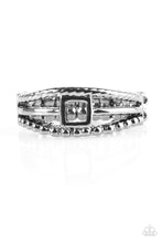 Load image into Gallery viewer, A Square Deal Black Skinny Band Ring