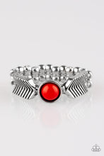 Load image into Gallery viewer, Awesomely ARROW-Dynamic Red Skinny Band Ring