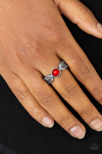 Load image into Gallery viewer, Awesomely ARROW-Dynamic Red Skinny Band Ring