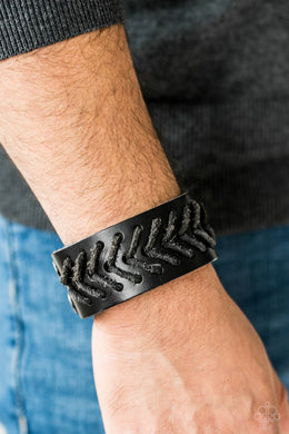 Take Me Out to the Ballgame Black Snap Bracelet