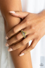 Load image into Gallery viewer, Base Over Apex Yellow Skinny Band Ring