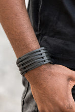 Load image into Gallery viewer, The Starting Lineup Black Snap Bracelet