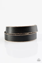 Load image into Gallery viewer, Tough as Leather Black Snap Bracelet