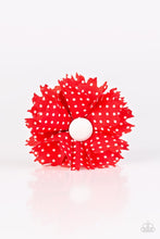 Load image into Gallery viewer, Polka Dot Picnic Red Hair Clip