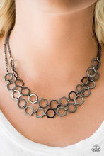 Load image into Gallery viewer, Hex in Line Black Necklace