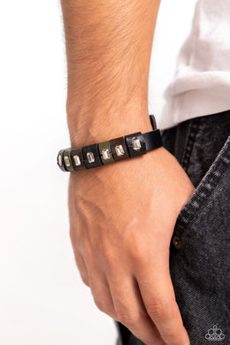 Unabashedly Urban Black Snap Bracelet