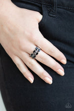 Load image into Gallery viewer, Distractingly Demure Black Skinny Band Ring